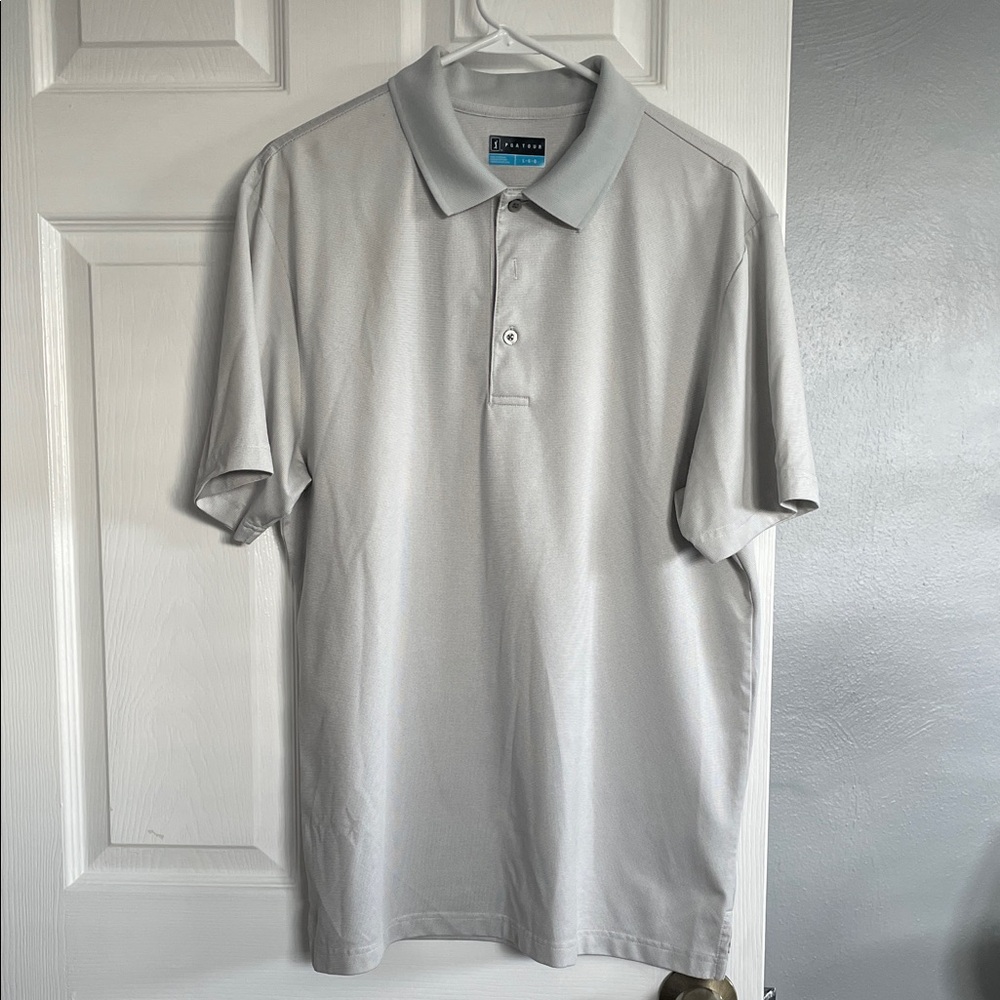 PGA Tour Light Gray Polo Shirt